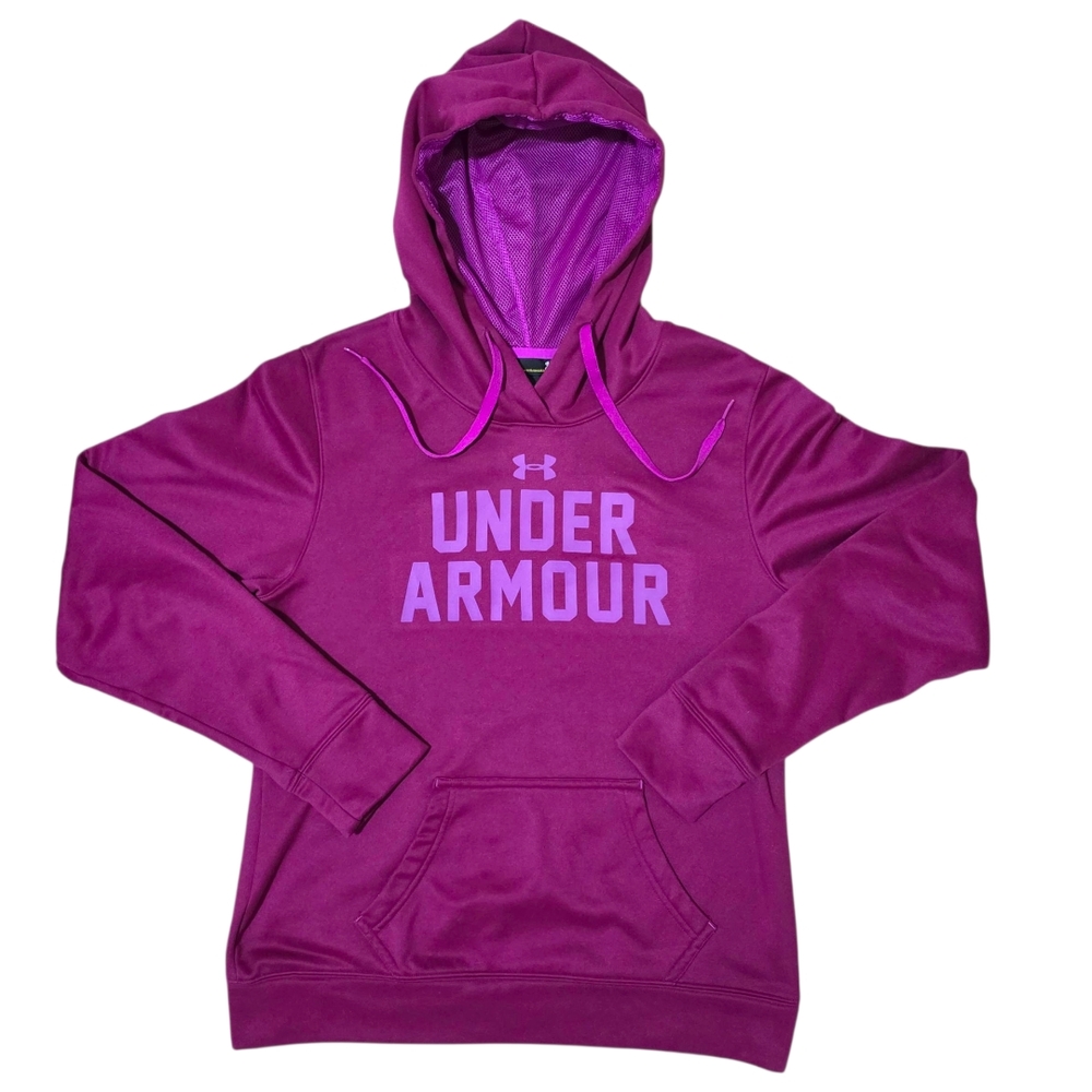 Under Armour Purple Sweatshirt Hoodie Athletic Top Women's Size M - Picture 1 of 11